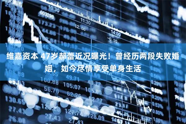 维嘉资本 47岁郝蕾近况曝光！曾经历两段失败婚姻，如今尽情享受单身生活
