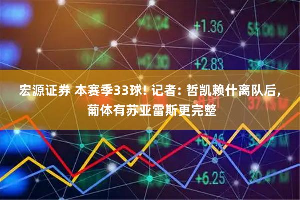 宏源证券 本赛季33球! 记者: 哲凯赖什离队后, 葡体有苏亚雷斯更完整