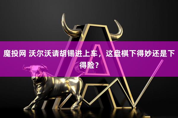 魔投网 沃尔沃请胡锡进上车，这盘棋下得妙还是下得险？